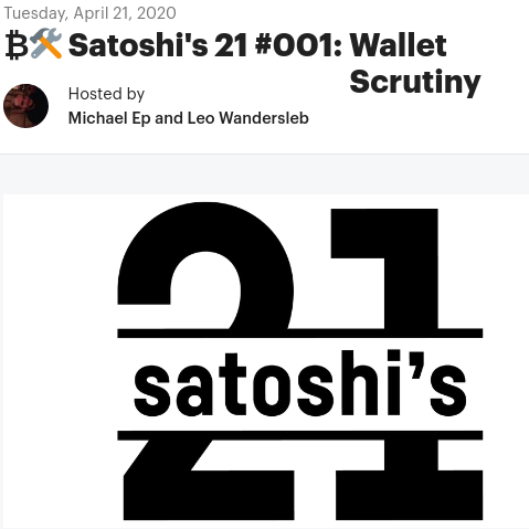 ₿🛠️ Satoshi's 21 #001: Wallet Scrutiny