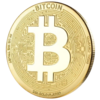 Logo Bitcoin Holographic Coin